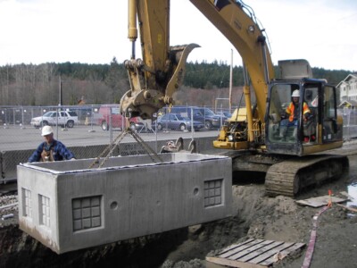 underground Vault Installation Bainbridge Island, WA